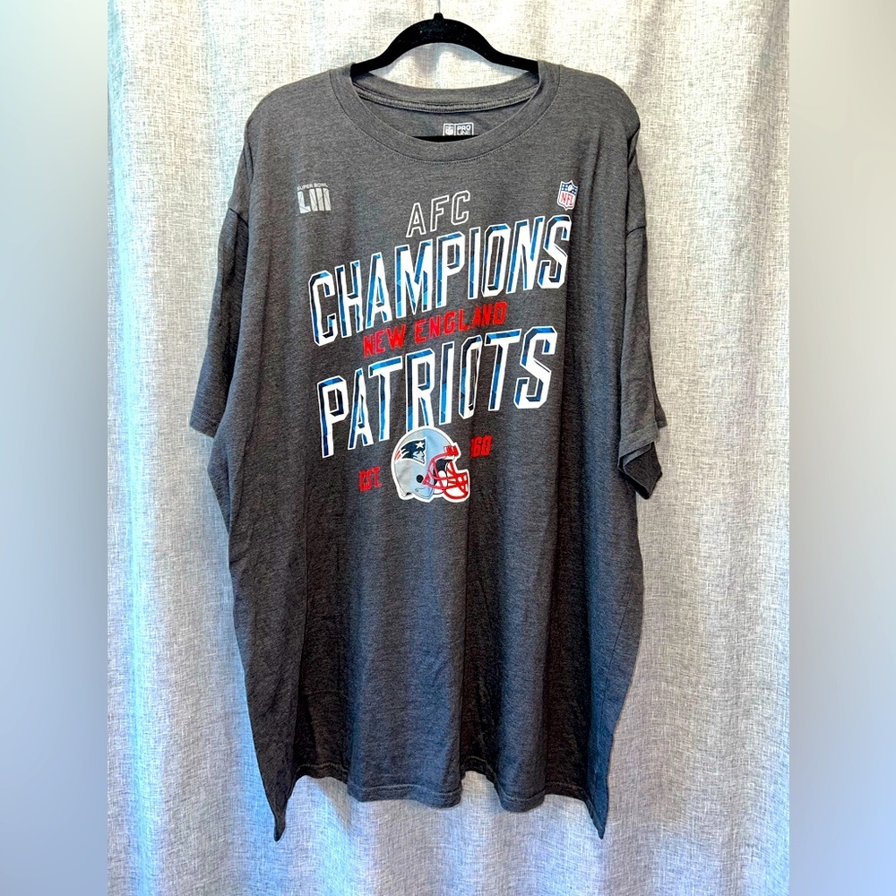 New England Patriots AFC Champions Tee Fanatics NFL 4XL EUC